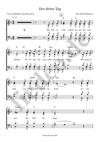 Der dritte Tag - Chor